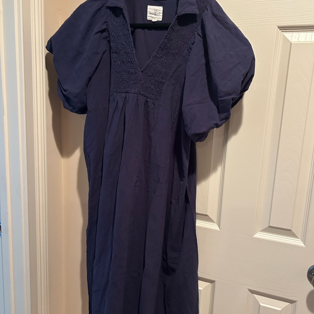 Umgee Deep Blue Casual Dress